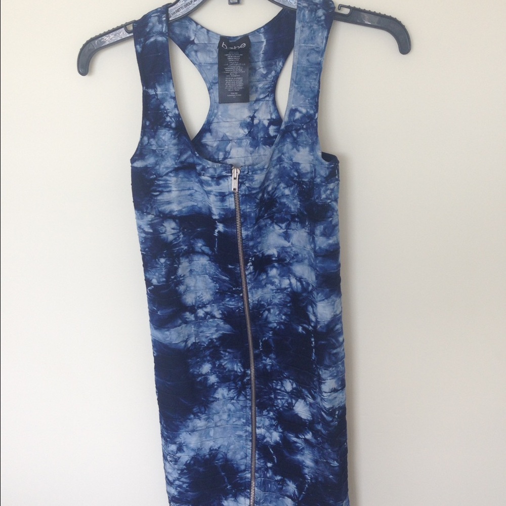 Tie Dye Bebe Bodycon Dress